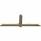 Ekena Millwork Eugene Rough Sawn Timber Gable Bracket, Douglas Fir, 60"W x 22"H x 2"D x 4"F, 9/12 Pitch GBW060X22X0204EUG00RDF - alternate 2